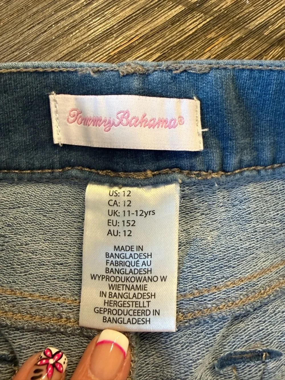 Girls Tommy Bahama Knit Pull-On Jegging Shorts